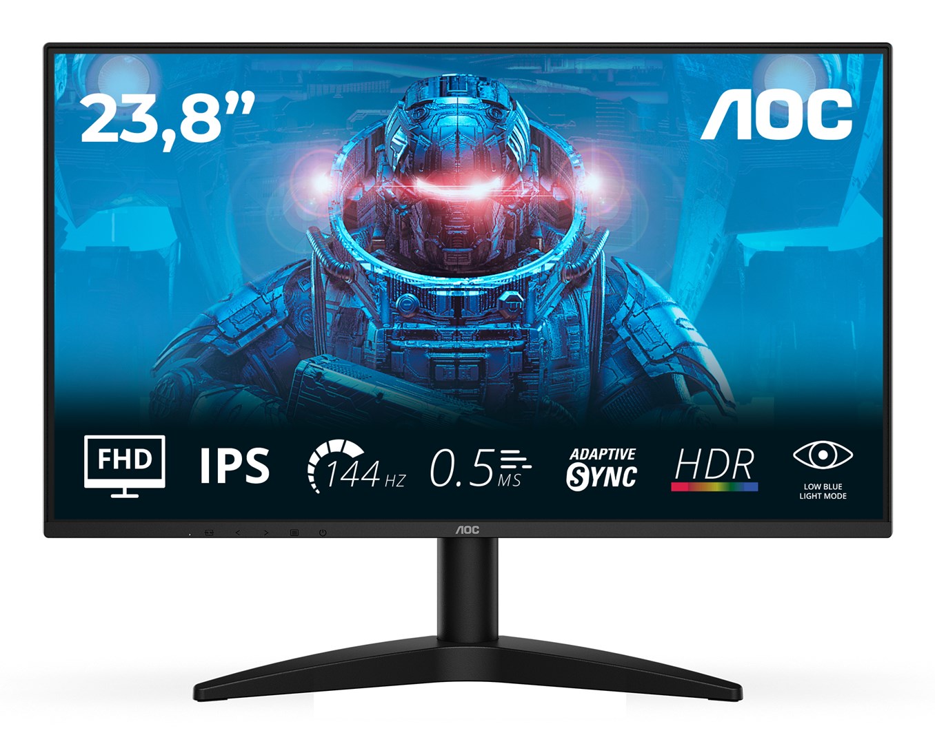 aoc 24b36x computer monitor 60 5 cm 23 8 1920 x 1080 pixels full hd led black