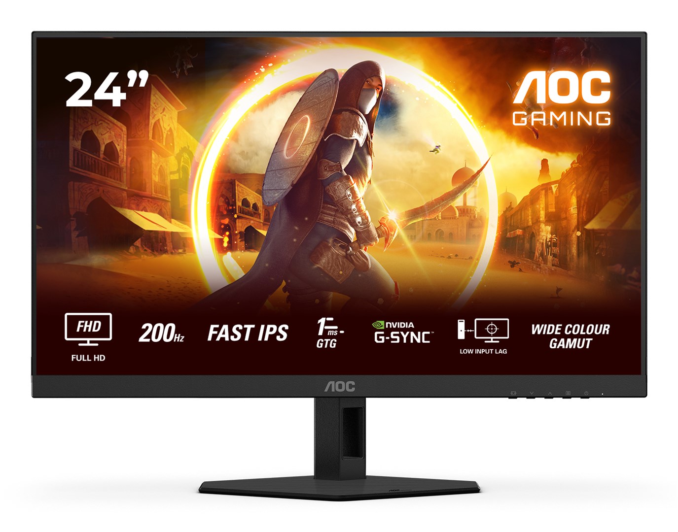aoc g4 24g4hre computer monitor 60 5 cm 23 8 1920 x 1080 pixels full hd led black red