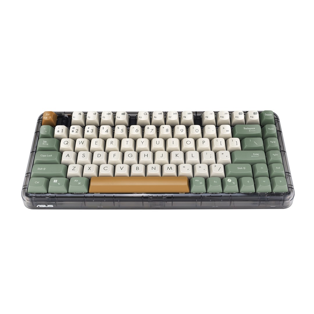 asus kd201 jelly75 milk white wireless keyboard