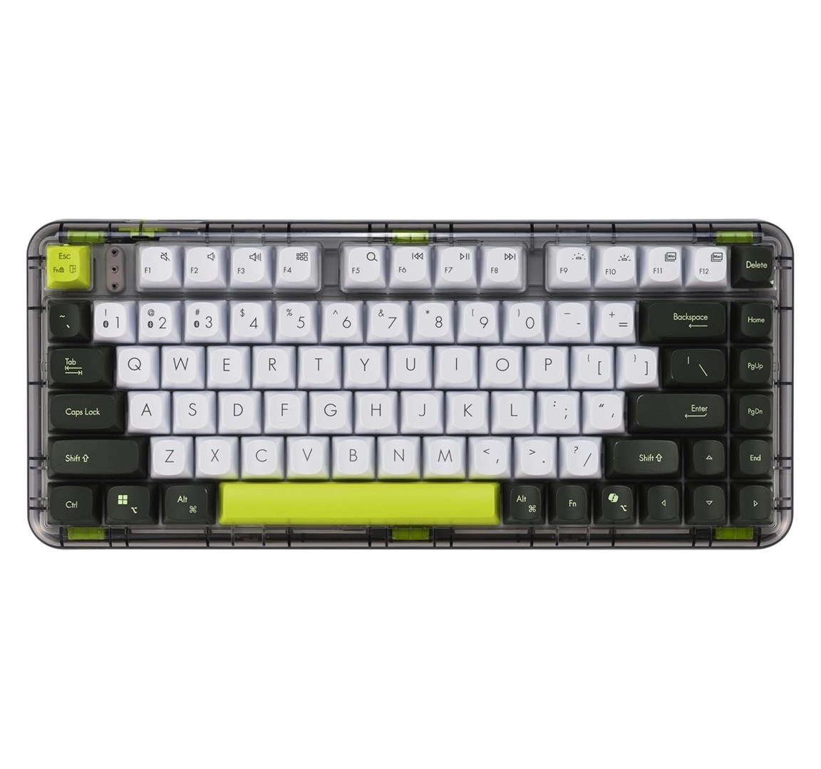 asus kd201 jelly75 volt green wireless keyboard