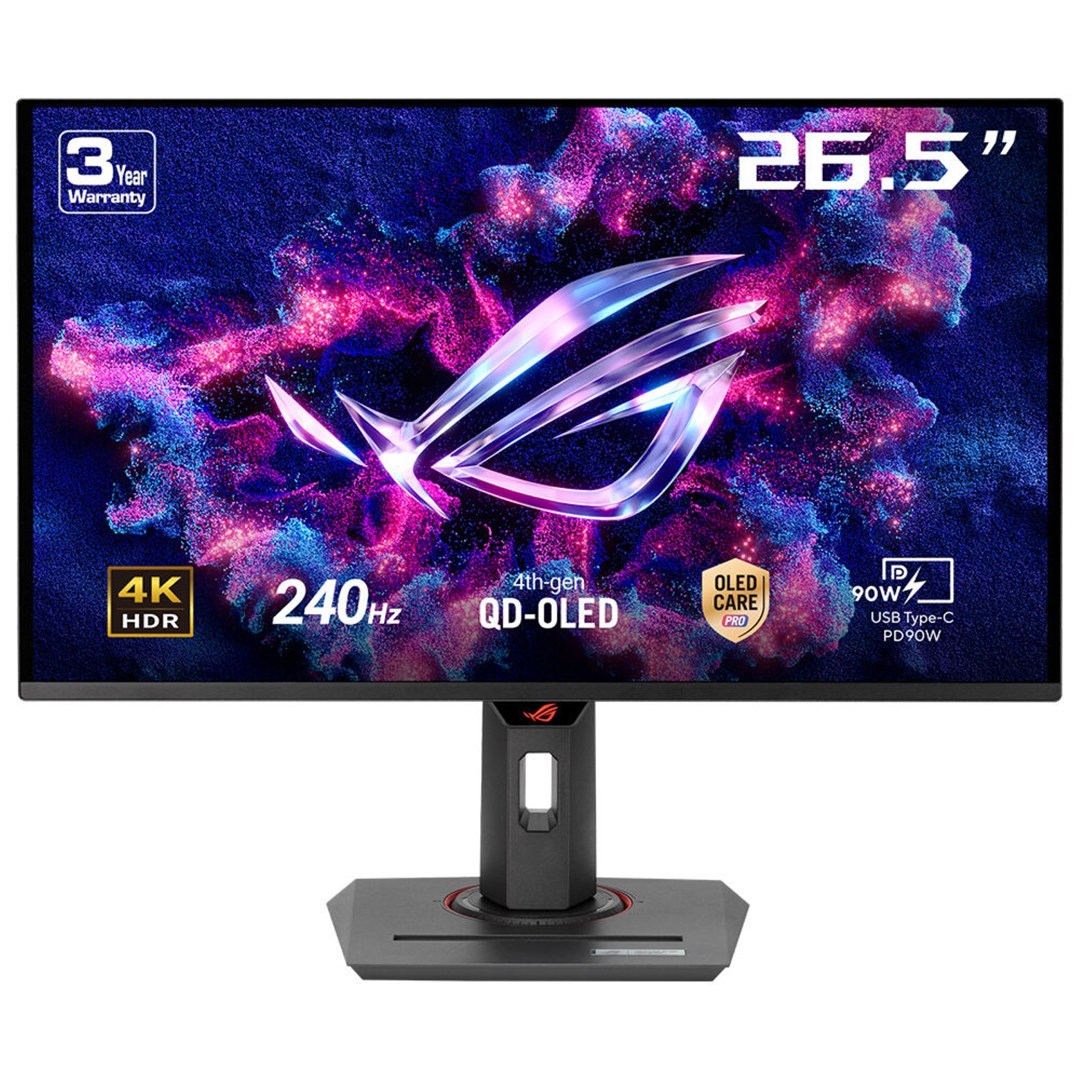 asus rog strix oled xg27ucdmg computer monitor 67 3 cm 26 5 3840 x 2160 pixels 4k ultra hd qd oled black