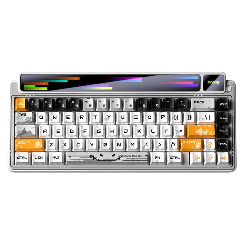 aula gasket amg65 white jasper rgb keyboard