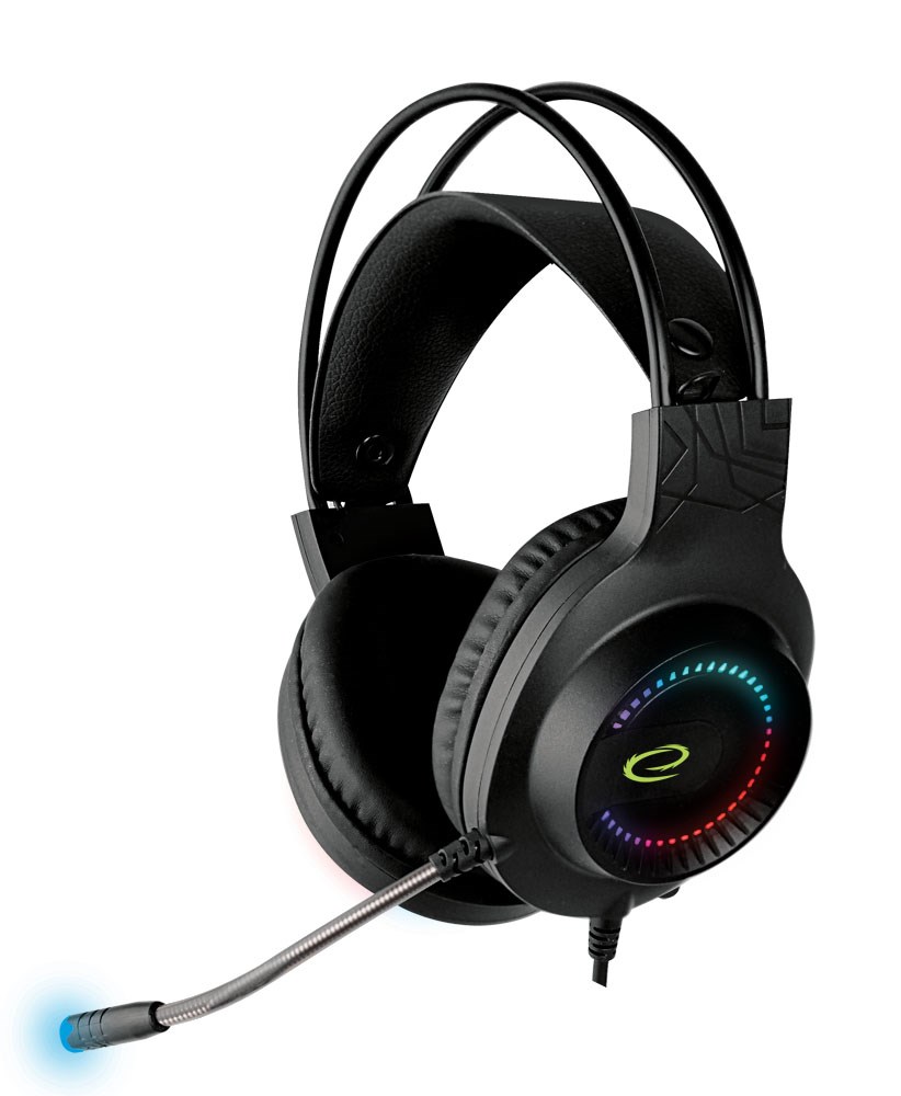 esperanza egh7100 headphones with microphone headband black esperanza egh7100 headphones with microphone headband black