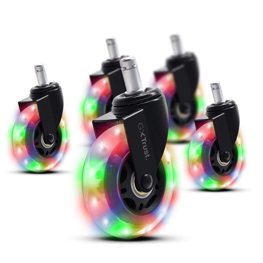 gaming chair acc wheels gxt701 led gel 25803 trust