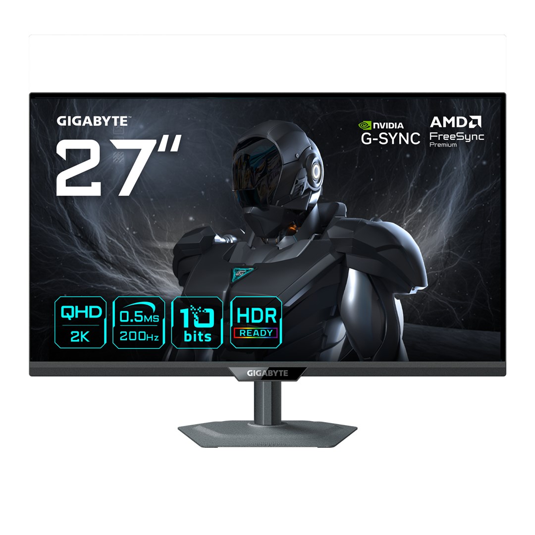 gigabyte g27q20 27 qhd gaming monitor 2560 x 1440 200hz 0 5ms 350 cd mc2b2 g sync compatible freesync premium hdr10 hdmi 2 0 displayport 1 4