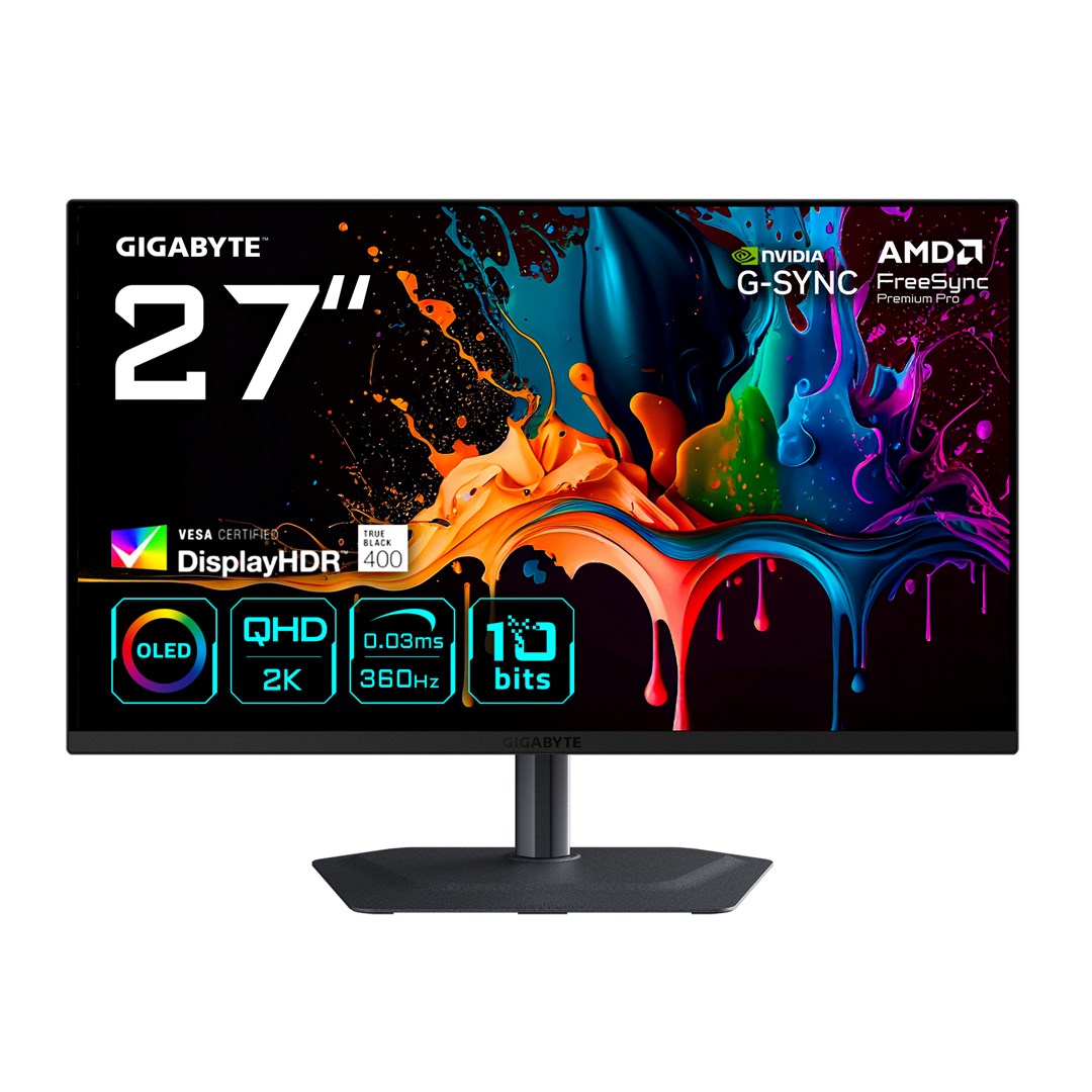 gigabyte mo27q3 27 oled qhd gaming monitor 2560 x 1440 360hz 0 03ms 250 cd mc2b2 g sync compatible freesync premium pro display hdr true black 400 hdmi 2 1 displayport 1 4