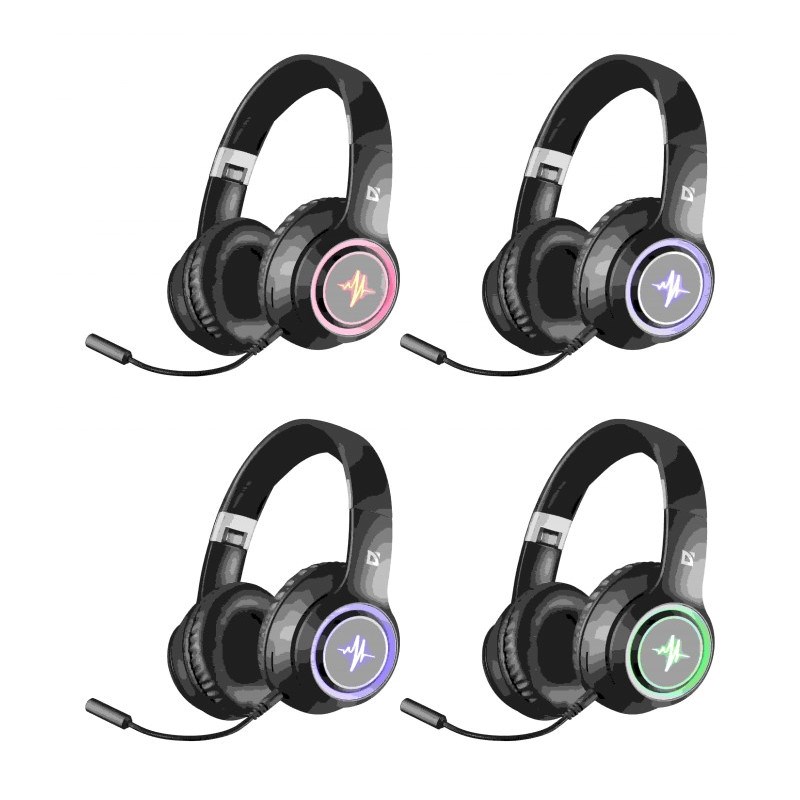 headphones defender bluetooth freemotion b571 black led 2