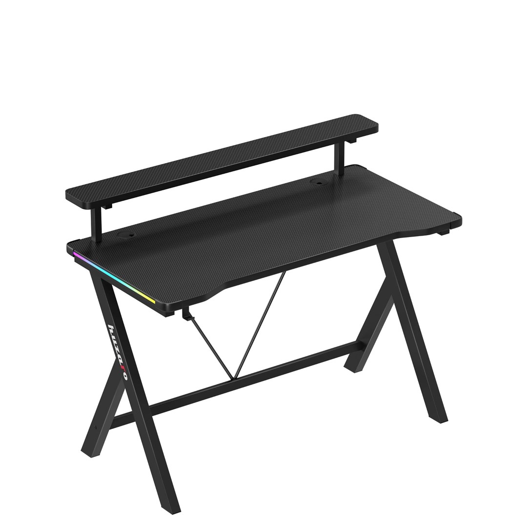 huzaro hero 1 9 rgb gaming desk black