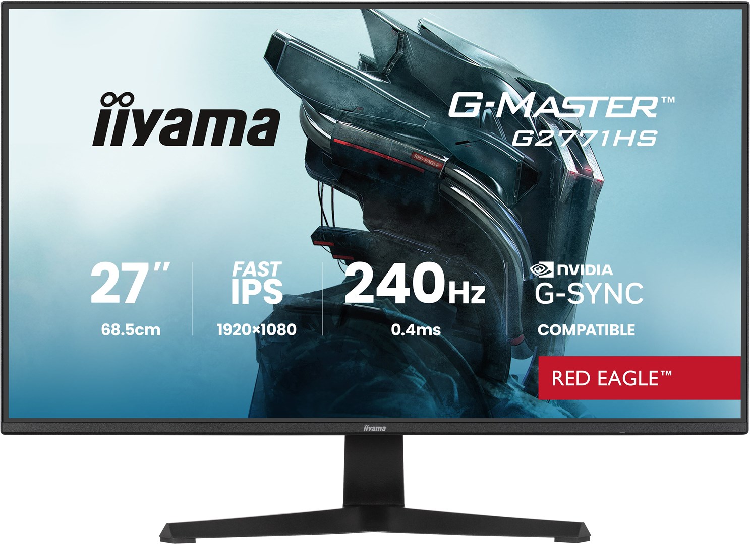 iiyama g master g2771hs b1 computer monitor 68 6 cm 27 1920 x 1080 pixels full hd black