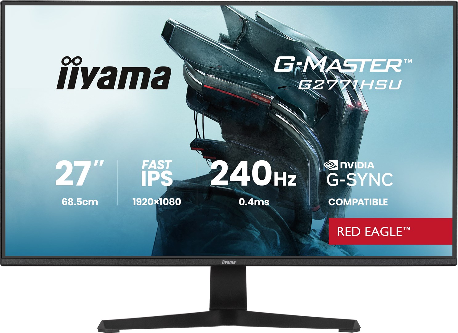 iiyama g master g2771hsu b1 computer monitor 68 6 cm 27 1920 x 1080 pixels full hd black