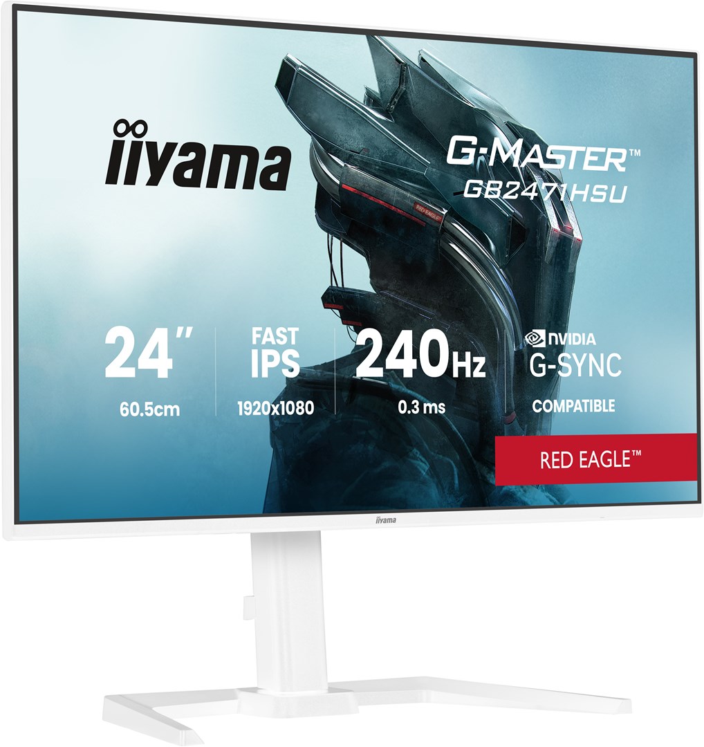 iiyama g master gb2471hsu w1 computer monitor 60 5 cm 23 8 1920 x 1080 pixels full hd led white