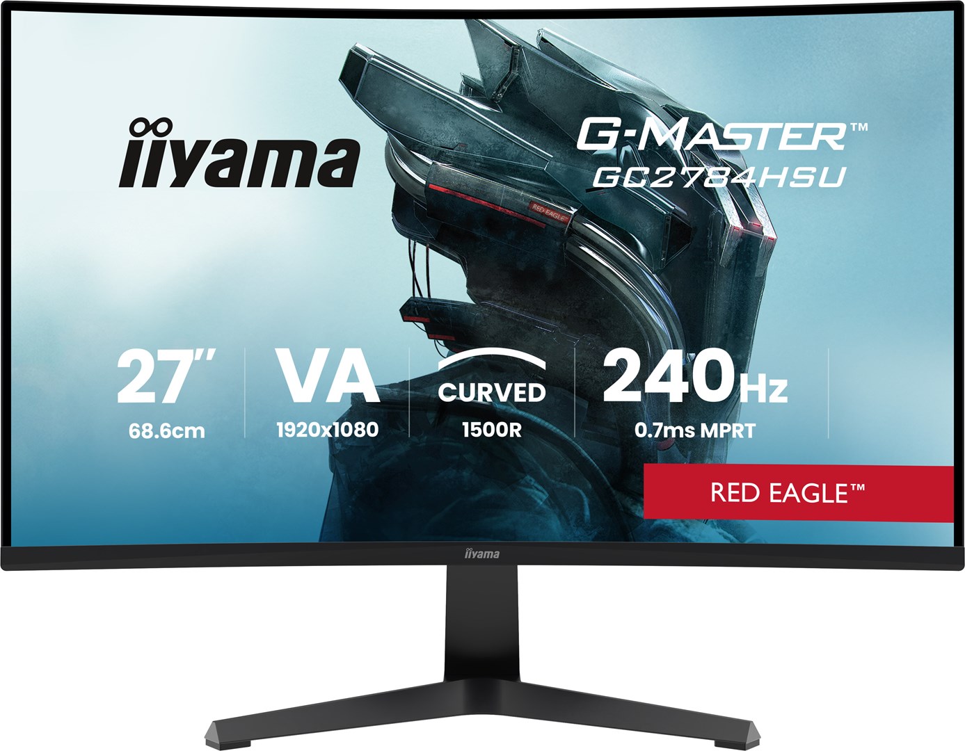 iiyama g master gc2784hsu b1 computer monitor 68 6 cm 27 1920 x 1080 pixels full hd lcd black