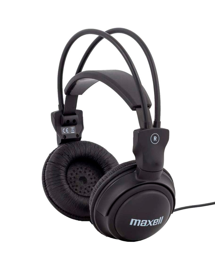maxell home studio in ear headphones black 3