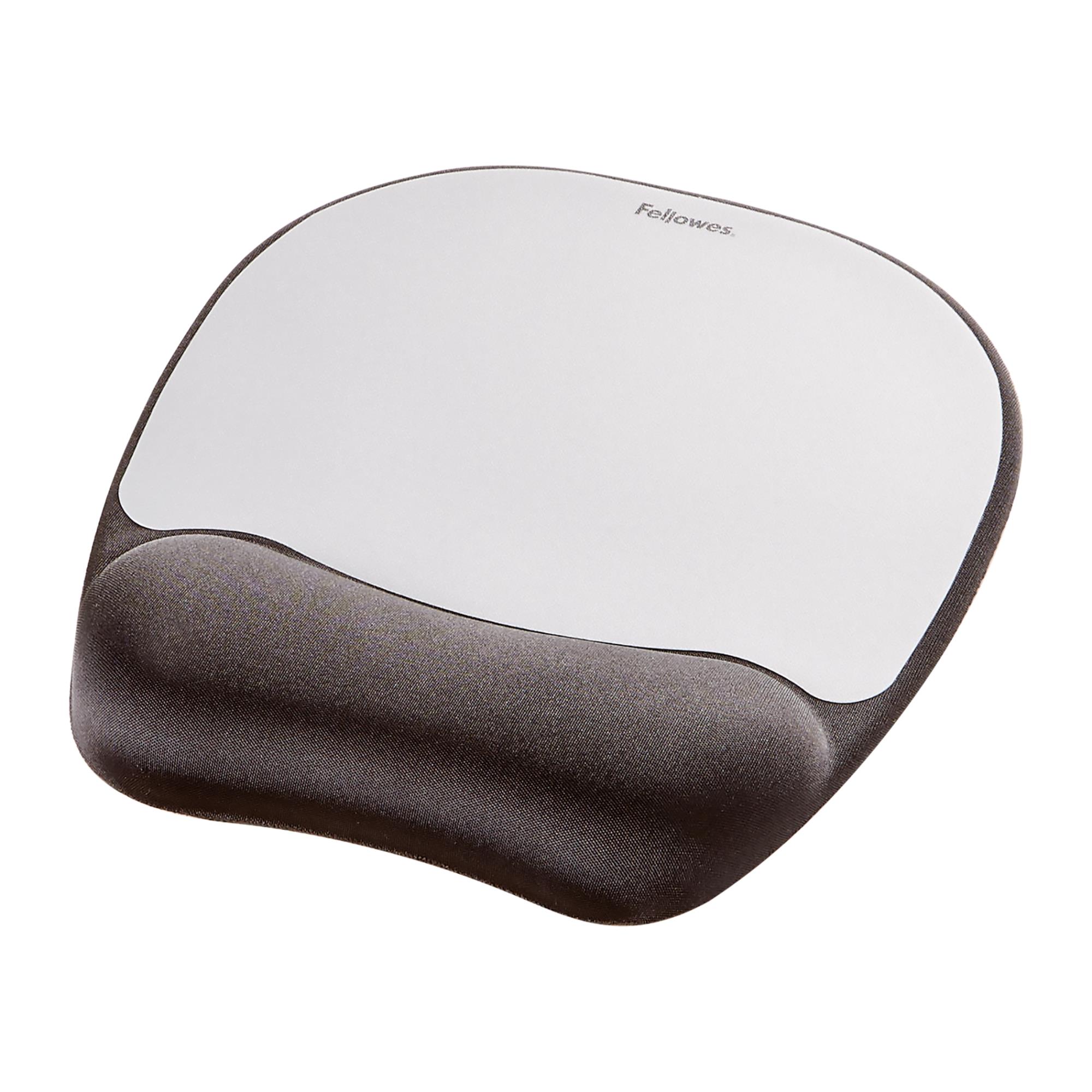 mouse pad memory foam silver streak 9175801 fellowes