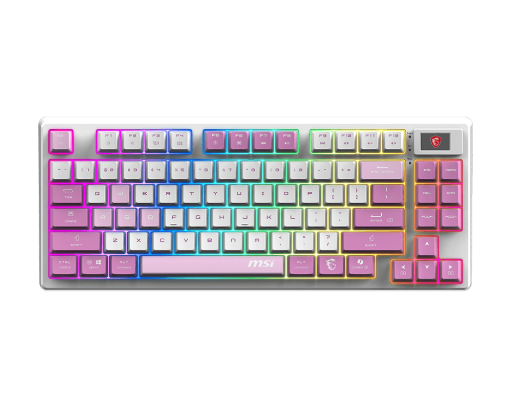 msi forge gk600 tkl wireless violet