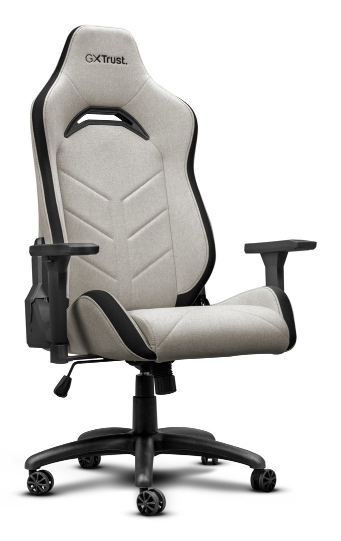 trust 25532 video game chair pc gaming chair padded seat beige 3