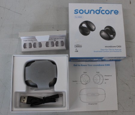 anker soundcore flexible and comfortable clip on earbuds c40i