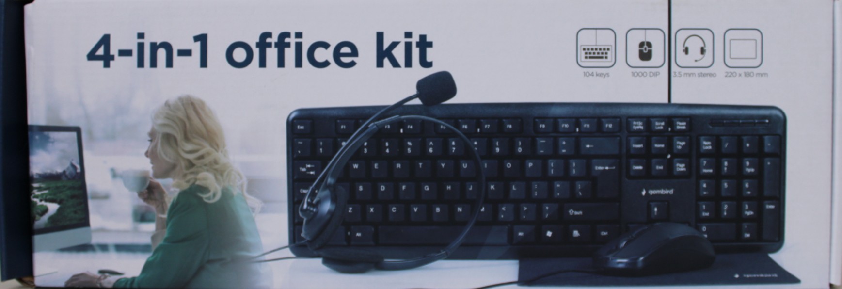 gembird 4 in 1 multimedia office set kbs uo4 01