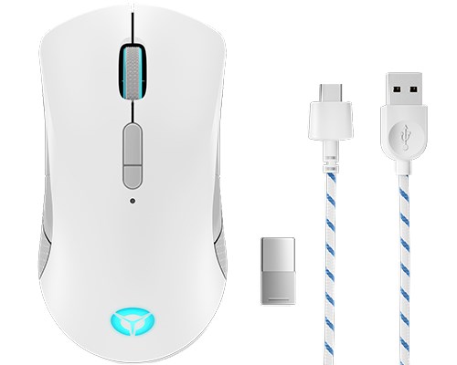 lenovo legion m600 wireless gaming mouse ambidextrous rf wireless bluetooth usb type a optical 16000 dpi 1