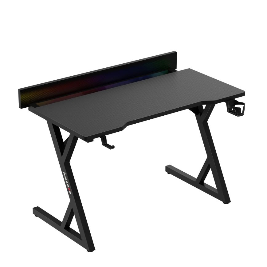 gaming desk huzaro hero 2 4 rgb black