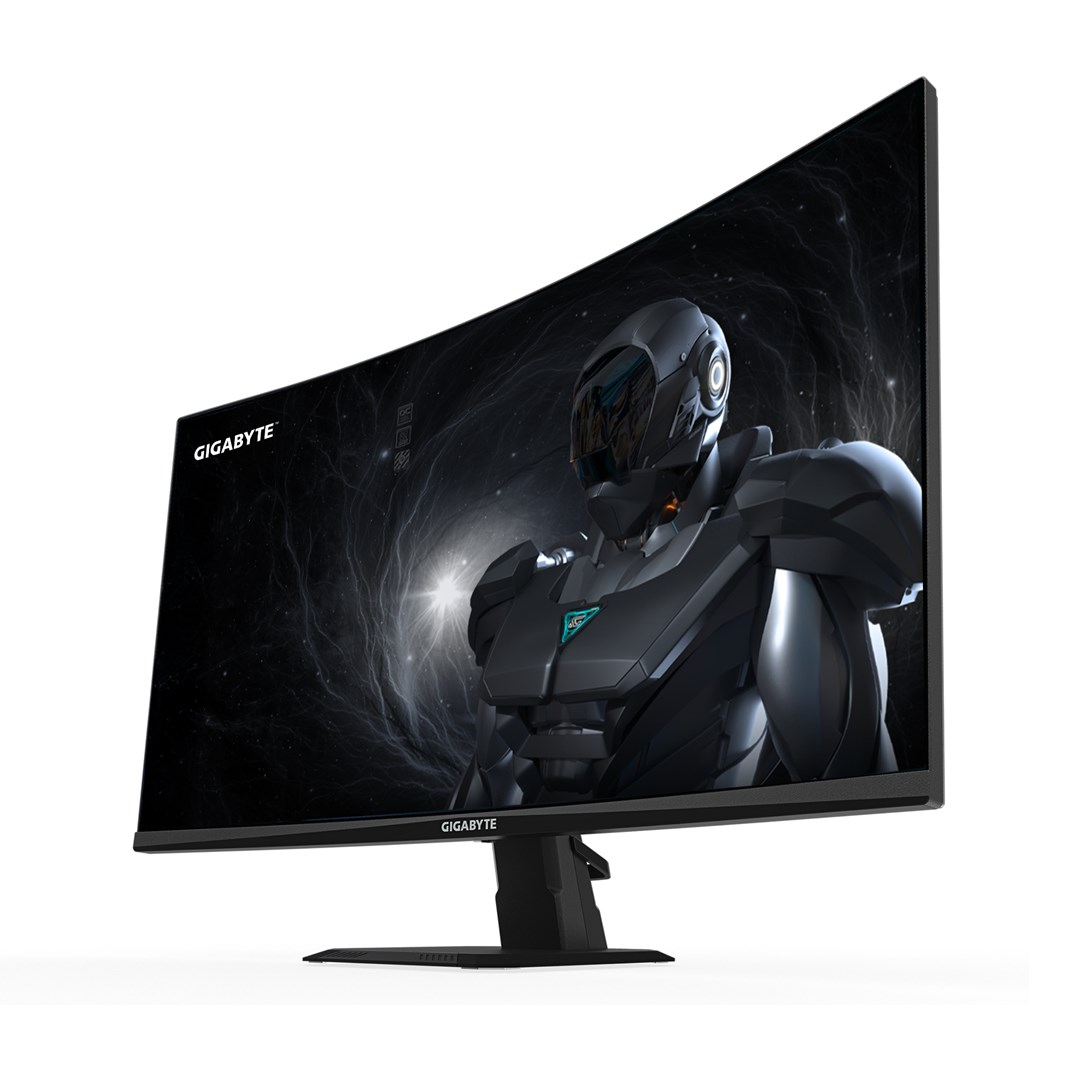 gigabyte gs27fc2 27 fhd curved gaming monitor 1920 x 1080 240hz 1 350 cd mc2b2 hdr ready hdmi 2 0 displayport 1 4 3