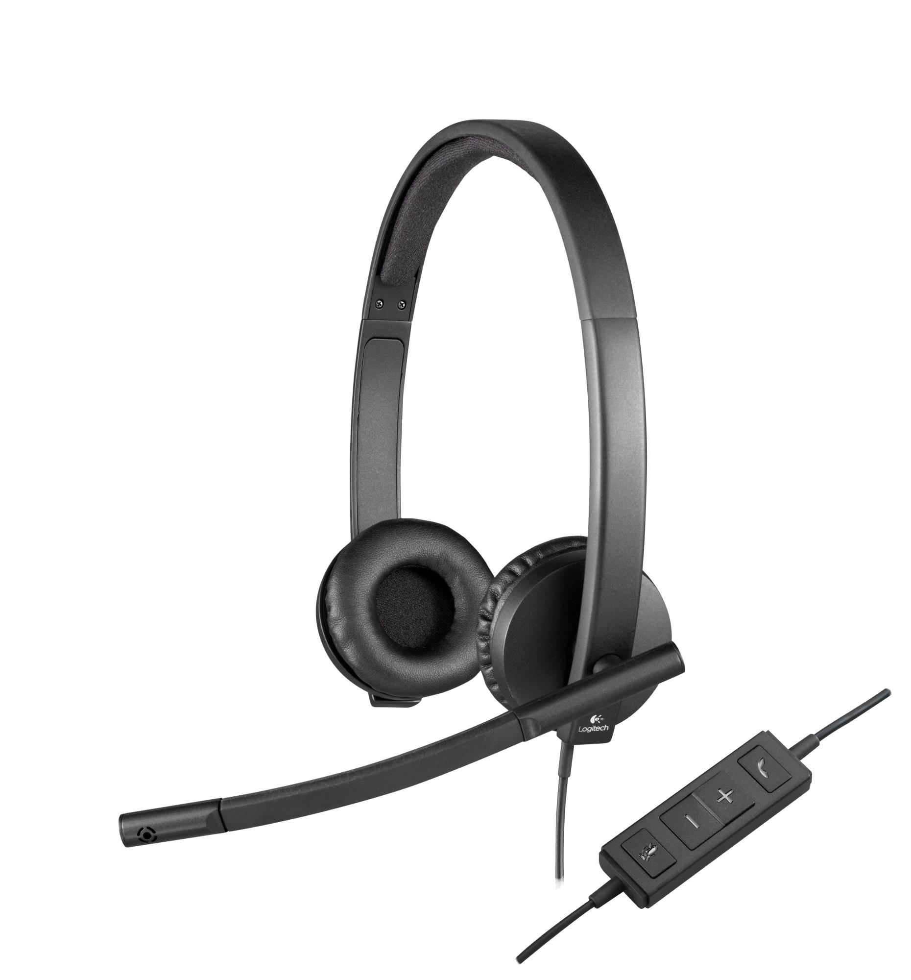 logitech usb headset h570e stereo