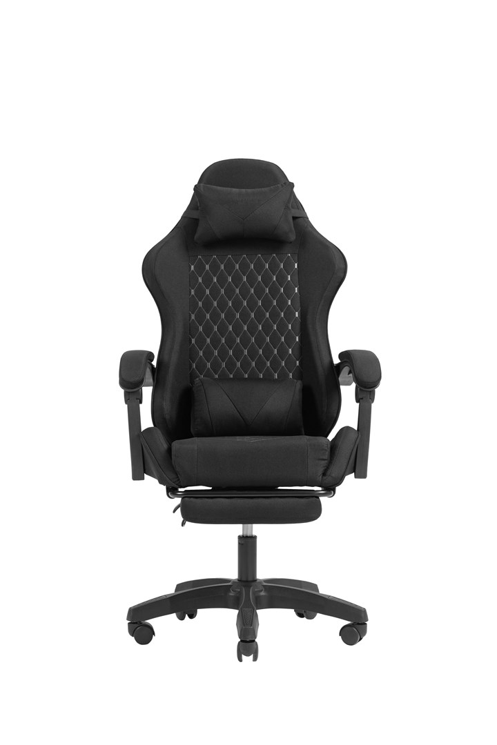 mars gaming mgc x fabric pc gaming chair padded seat black