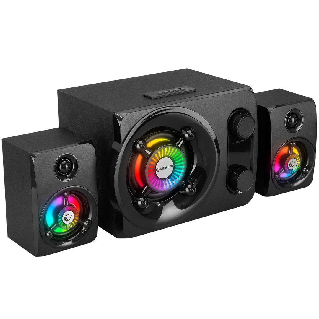 rampage rms g8 gaming speakers 25 w bt usb sd fm